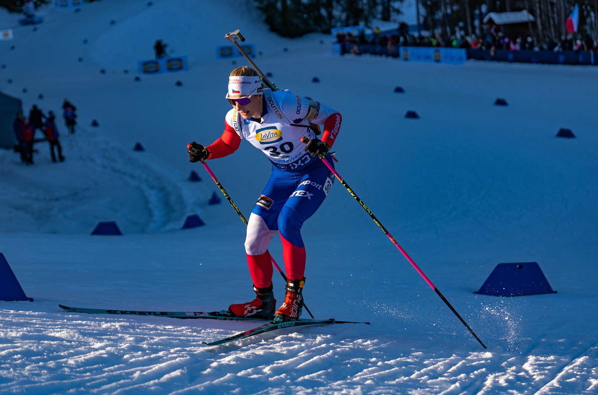 Lucie Charvátová, sprint žen, SP v biatlonu Ruhpolding 2026